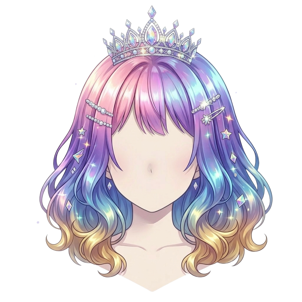 アバターの髪型パーツ